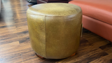 Outlet - Notel Round Ottoman - Tan