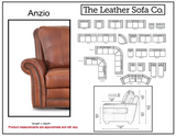 Anzio - Sofa 3-Seat - Asteca Bone