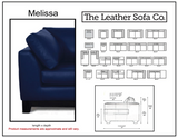 Melissa Sectional (Left Arm Loveseat + Right Arm Sofa)