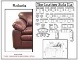 Rafaela - Sofa 3-Seat - Rivonia Deep Blue