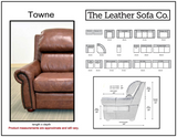 Towne - Sofa 3-Seat - Jupiter Acorn