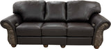 Grande - Sofa with Power RA & LA Incliners - Belfast Dk Brown