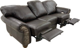 Grande - Sofa with Power RA & LA Incliners - Belfast Dk Brown