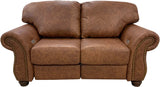 Grande - Loveseat with 2 Power Pushback Recliners - Palio Whiskey