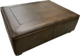 Gleneagles - Ottoman 54X42 - Hand Antique Tobacco