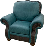 Milano - Chair with Pushback Recliner - Palio Turquoise