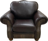 Milano - Chair with Power Pushback Recliner - Calderon Chocolate