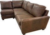 Maxwell 44 No Ears Sectional (Left Arm Loveseat + Square Corner + Armless Chair)