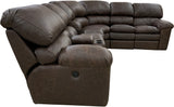 Catera Sectional (Left Arm Loveseat With Power Catera Recliner + Pie + Right Arm Sofa With Power Catera Recliner