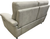 Roma - Loveseat with Power RA/LA Incliners & Power Headrests - Sequoia Smooth Pebble