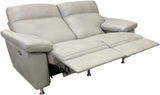 Roma - Loveseat with Power RA/LA Incliners & Power Headrests - Sequoia Smooth Pebble