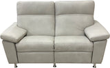 Roma - Loveseat with Power RA/LA Incliners & Power Headrests - Sequoia Smooth Pebble