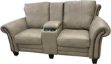 Anzio - Loveseat w/Console with Power RA/LA Incliners - Sequoia Cashmere