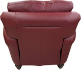 Anzio - Chair with Pushback Recliner - Jupiter Rouge