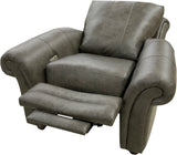 Anzio - Chair with Power Pushback Recliner - Palio Grey