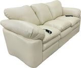 Rafaela - Sofa with Power RA & LA Incliners - Fendi Vanilla