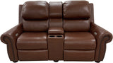 Towne - Loveseat w/Console with Power RA/LA Incliners - Jupiter Acorn