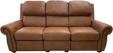 Towne - Sofa with Power RA & LA Incliners - Sequoia Saddle