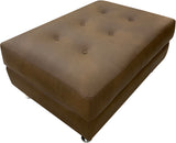 Melissa - Ottoman 1/2 - Boss Coffee Brown